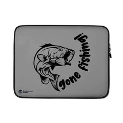 Gone Fishing v1 Laptop Sleeve